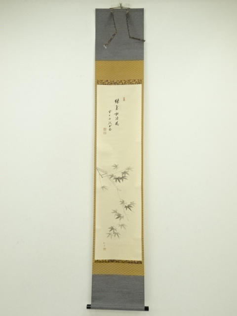 道具 ] - 道具 大徳寺 藤井誡堂筆 「緑葉起涼風」和光筆画賛 肉筆紙本